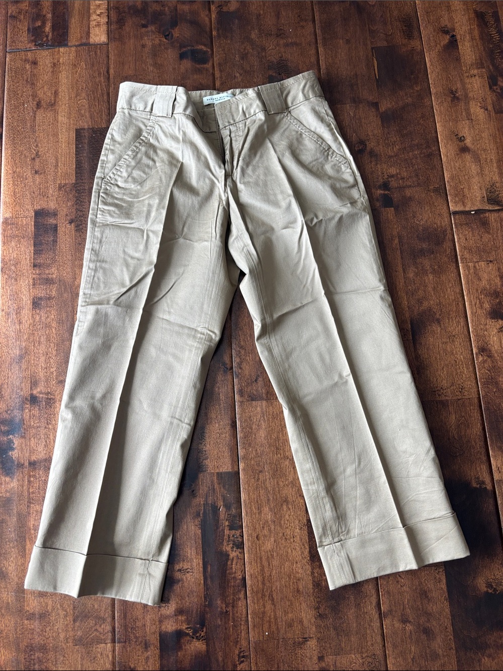 Banana Republic Women's Cropped Tan Trouser